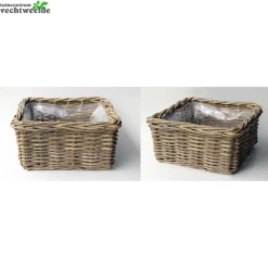 Bak L30b30h15cm Antiek Grijs