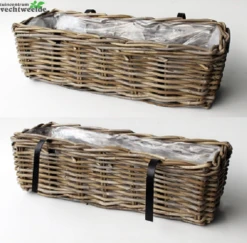 Balkonbak 60cm Antiek Grijs