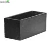 Balkonbak Clay Fibre L40 B17.2 H17.2 CM Zwart