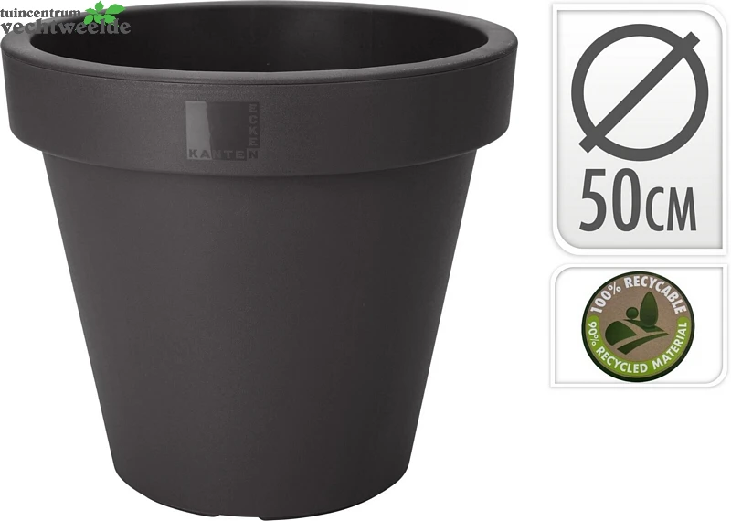 BLOEMPOT EK ROND 50CM 3 BLOEMPOT EK ROND 50CM