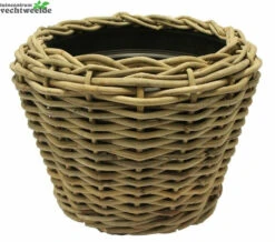 Drypot Rotan Rond D68h52cm Grijs