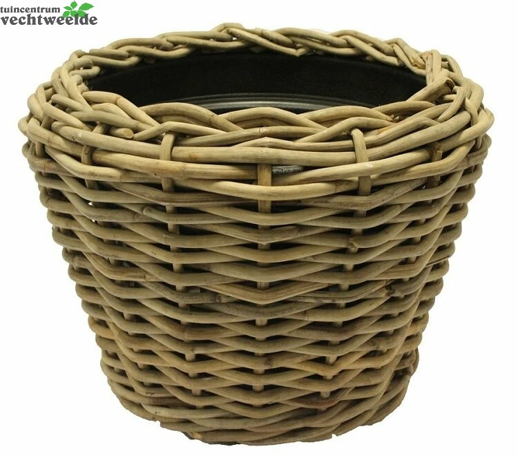 Drypot Rotan Rond D68h52cm Grijs 3 Drypot Rotan Rond D68h52cm Grijs