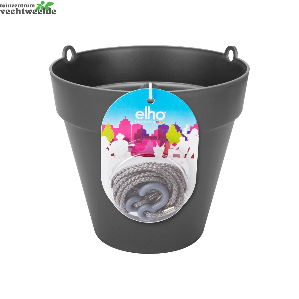 Elho Hangschaal Loft Urban D20cm Antraciet 4 Elho Hangschaal Loft Urban D20cm Antraciet - Afbeelding 2