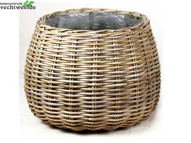 Mand Rond D58h43cm Grijs 3 Mand Rond D58h43cm Grijs