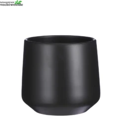 Pot Amber D28h26cm D.grijs Mat