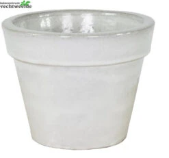 Pot Basis Glazed D38h30 Wit