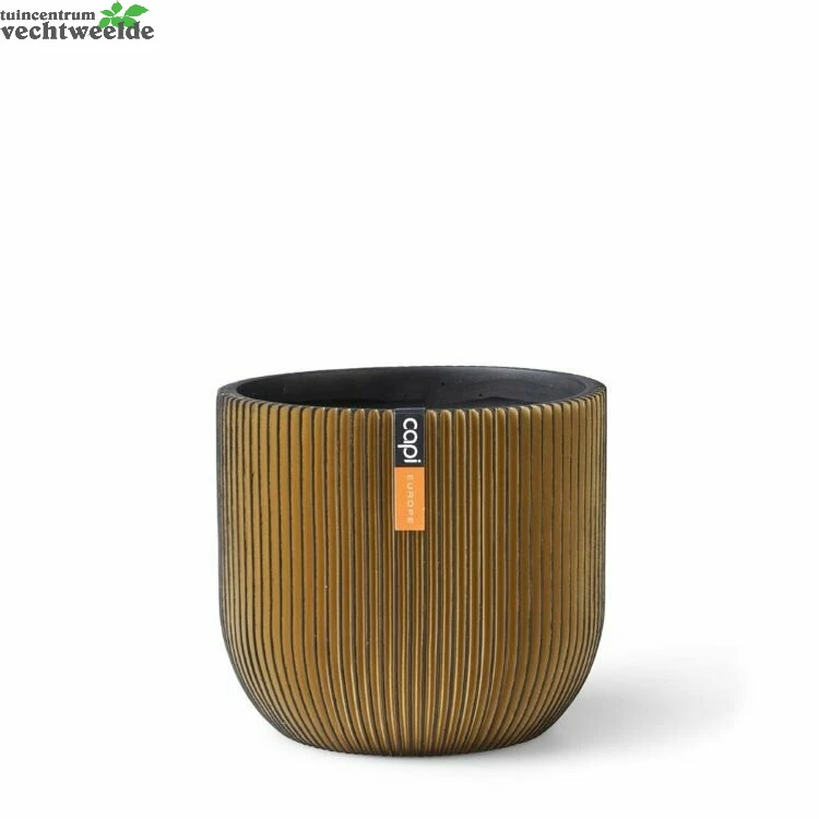 Pot Bol Groove 24h21cm Zwart/goud 3 Pot Bol Groove 24h21cm Zwart/goud