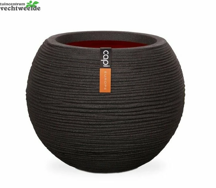 Pot Bol Iii Rib D17h14cm Zwart 3 Pot Bol Iii Rib D17h14cm Zwart