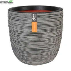 Pot Bol Rib Nl D35h34cm Antraciet