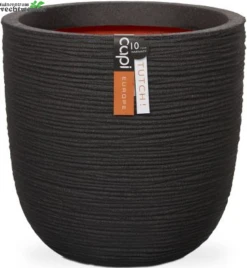 Pot Bol Rib Nl D43h41cm Zwart -Bloempot Winkel pot bol rib nl d43h41cm zwart 362x393 620913e61e2df l