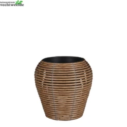 Pot Cesena D28h28cm Lichtbruin