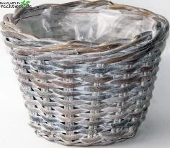 Pot D35h25cm White Wash