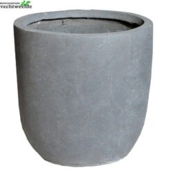 Pot Egg Clayfibre D39h38cm Grijs L