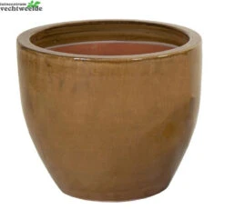 Pot Egg Glazuur D30h26cm Geel