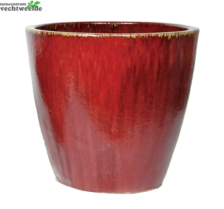 Pot Egg Glorious D40h36cm Rood 3 Pot Egg Glorious D40h36cm Rood