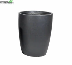 Pot Egg Hoog Cf D28h38cm Zwart