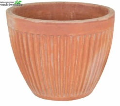 Pot Egg Meloen D37h50cm Whitewash