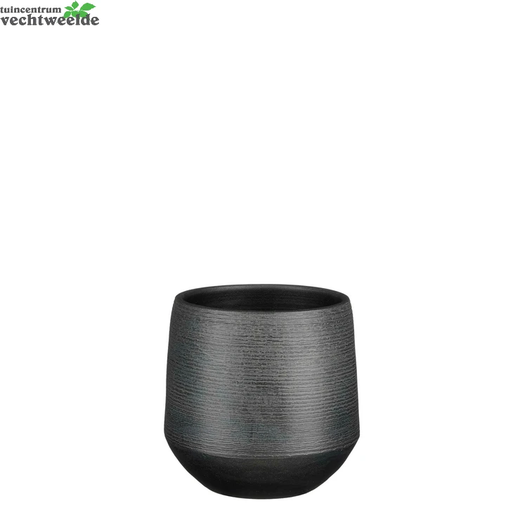 Pot Evora D19h18cm Zwart 3 Pot Evora D19h18cm Zwart