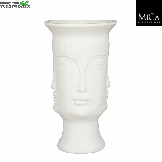 Pot Gezicht D19.5h35cm Wit 3 Pot Gezicht D19.5h35cm Wit