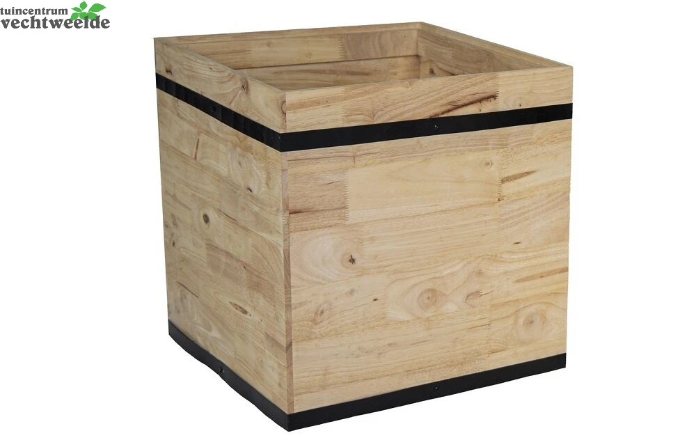 Pot Kubus Acacia Fsc B43h45cm 3 Pot Kubus Acacia Fsc B43h45cm