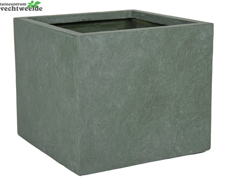 Pot Kubus Cf B28h28 Groen 3 Pot Kubus Cf B28h28 Groen