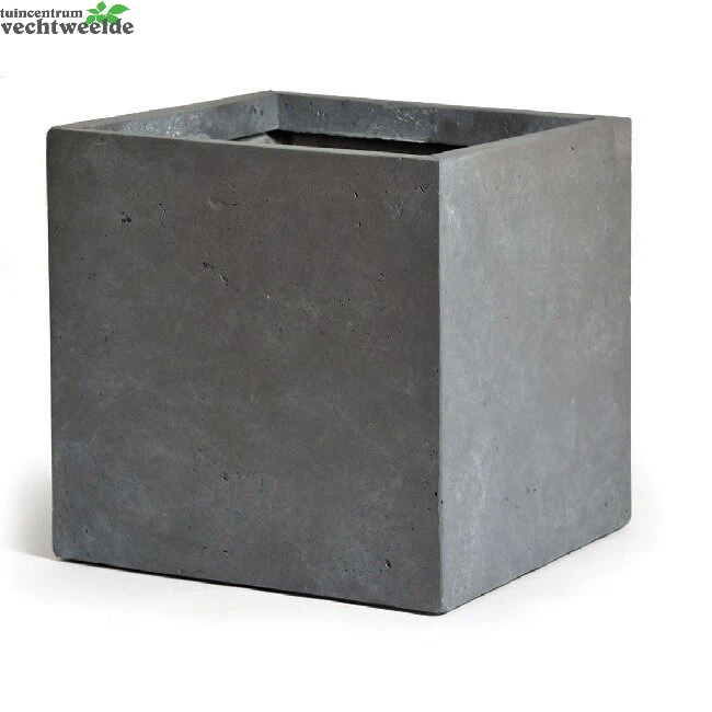 Pot Kubus Cf B65 - H53cm Auth Grijs 3 Pot Kubus Cf B65 - H53cm Auth Grijs