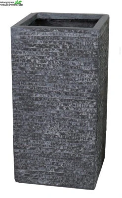 Pot Kubus Hg B28h60cm Grafiet