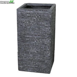 Pot Kubus Hg B33h70cm Grafiet