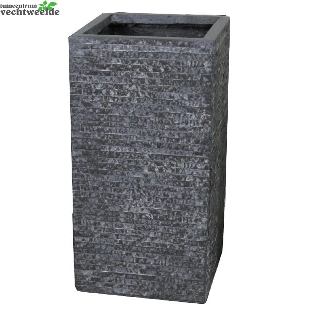 Pot Kubus Hg B33h70cm Grafiet 3 Pot Kubus Hg B33h70cm Grafiet