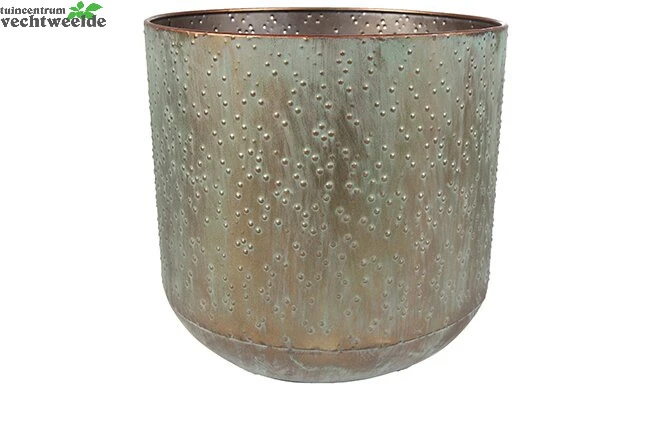 Pot Lian D38h36cm Kopergroen - Ter Steege 3 Pot Lian D38h36cm Kopergroen - Ter Steege