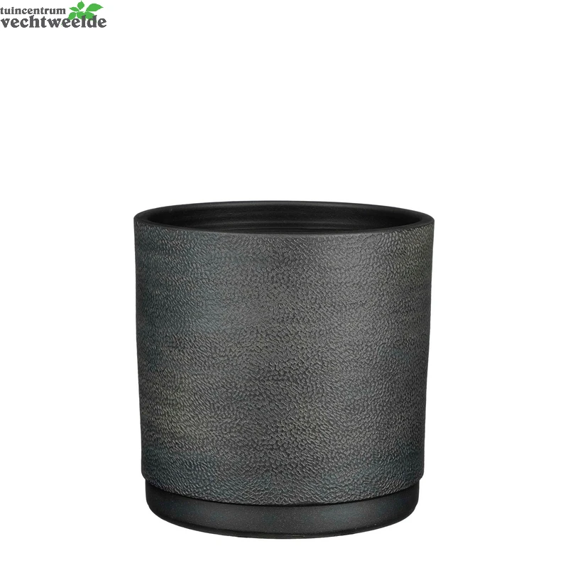 Pot Lisboa D28h27cm Zwart 3 Pot Lisboa D28h27cm Zwart