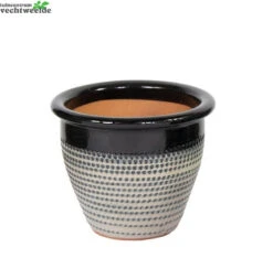 Pot Planter Relief D38 - H31 Zacht Grijs