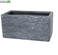 Pot Rechth Utah L100 - B45 - H45cm Grafiet