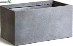Pot Rechthoek Clay Fibre L80 B40 - H40 Cm Grijs -Bloempot Winkel pot rechthoek clay fibre l80 b40 h40 cm grijs 586x368 620908a85b8f1 l