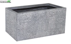 Pot Rechthoek Utah L100 - B28 - H40 Grijs