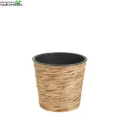 Pot Weave D30h26cm Bruin