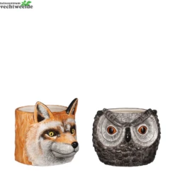 Pt Vos Uil L17.5b12.5h14cm D.brn A2