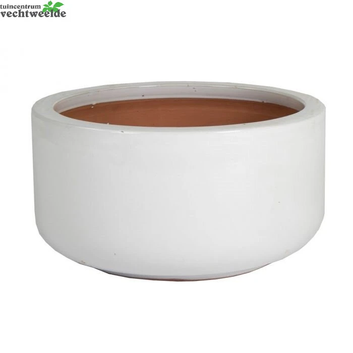 Schaal Glazed D38 - H20cm Wit 3 Schaal Glazed D38 - H20cm Wit