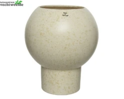 Decoris Vaas Aardewerk D22h25.50cm Wit
