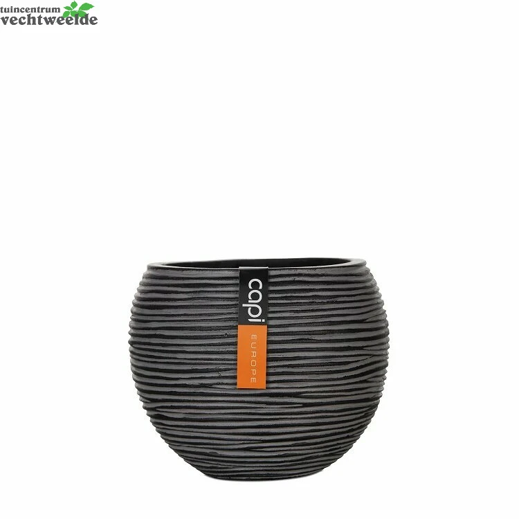 Vaas Bol Iv D29.2h25cm Zwart 3 Vaas Bol Iv D29.2h25cm Zwart