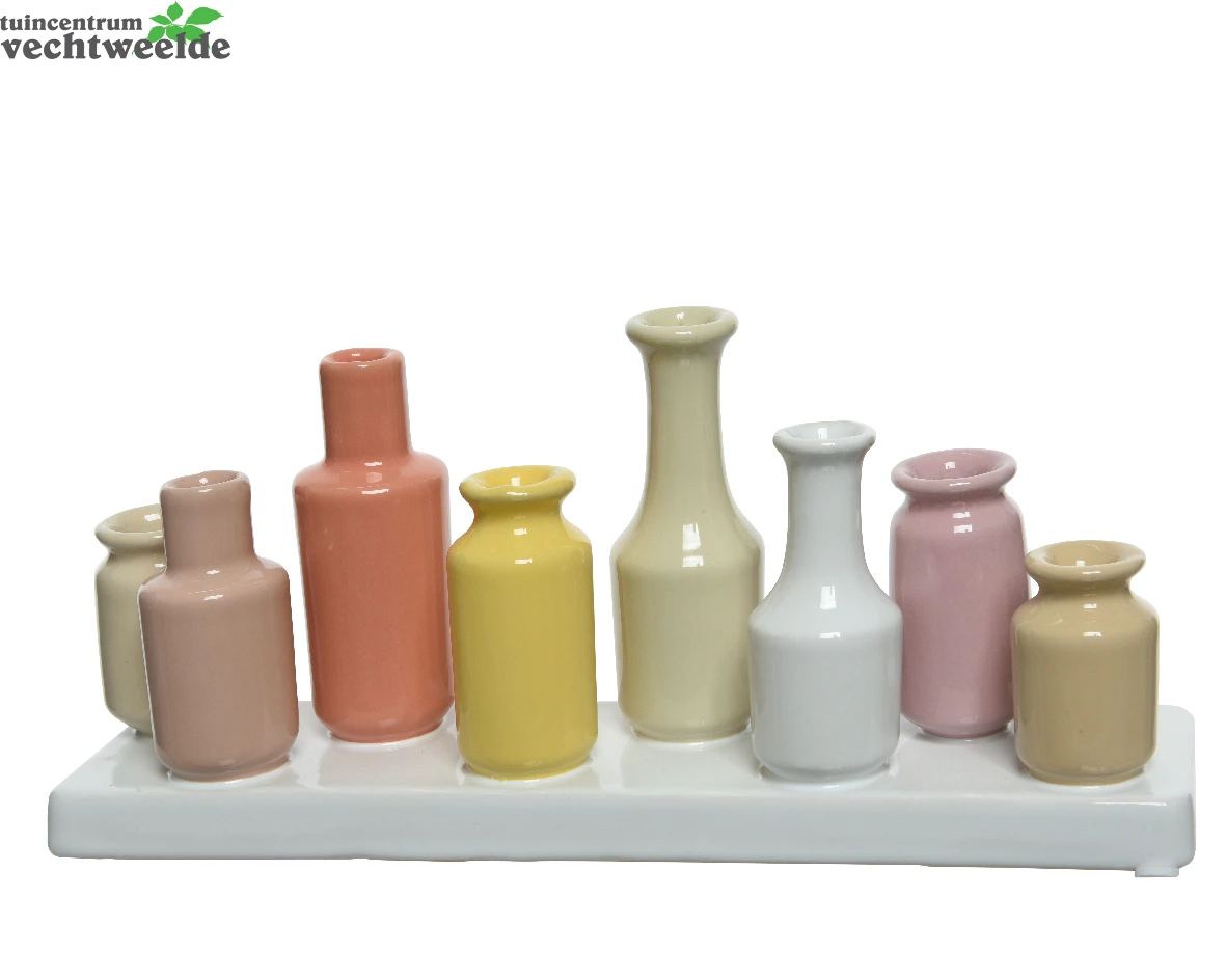 Decoris Vaas Keramiek L7b26.5h11.5cm Multi 4 Decoris Vaas Keramiek L7b26.5h11.5cm Multi - Afbeelding 2